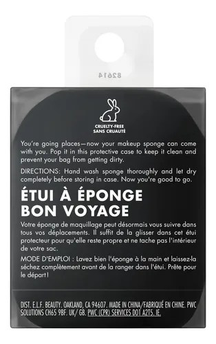 Funda Sponge E.l.f. Safe Travels On-thego Con Soporte De Sil