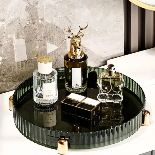 Makeup Perfume Organizer, 360° Rotating Skincare Organizer,