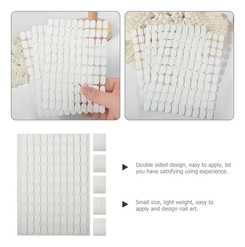6 Hojas De Pegatinas Duales Para Uñas