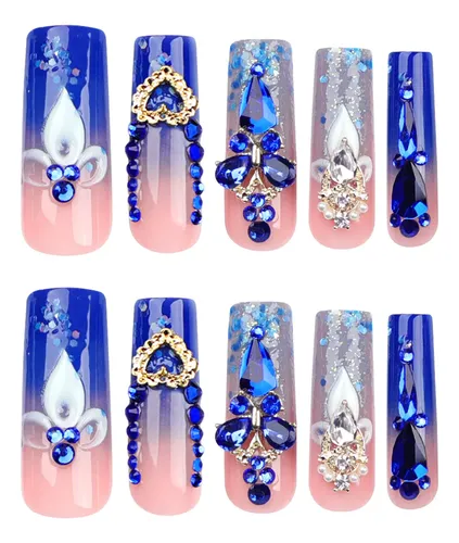 Uñas Postizas Tipo Flash Rectangulares