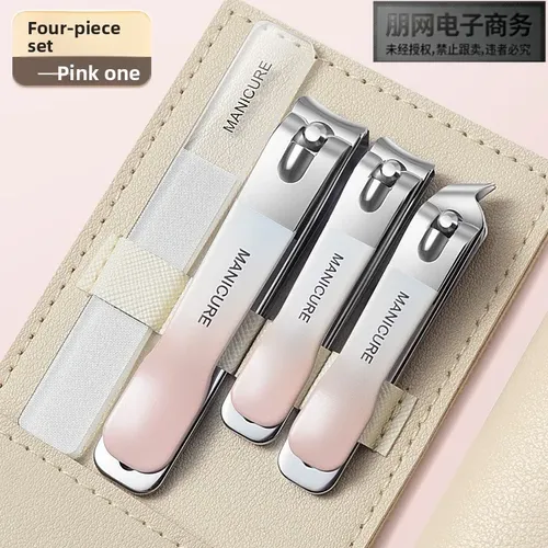Cortaúñas Portátil P Pink, Juego De Herramientas De Manicura