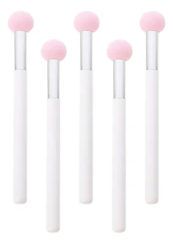 Aplicadores De Polvo Rosa Para Maquillaje 5 Piezas