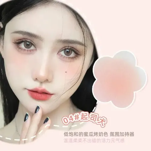 Rubor En Crema C/esponja Aplicadora Soft Glutinous Tono del maquillaje 04