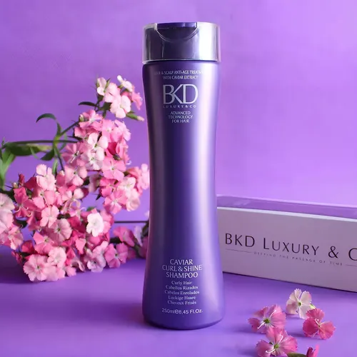 Bkd Shampoo Curl & Shine X 250ml Fidelite Cabellos Rizados Anti Frizz Defnicion Brillo Supremo Cabello Seco