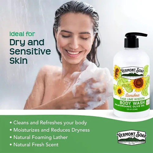 Jabón Corporal Vermont Sage Lime Wisdom 355 Ml Para Mujeres