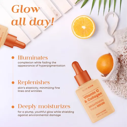 Glow Elixir Suero Vitamina C Con Colágeno 60ml