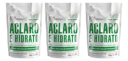 Polvo Decolorante Issue Blanc Nature Pelo Procesado 700g X3