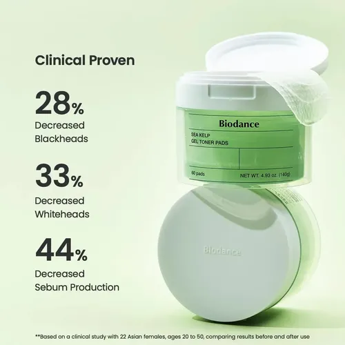Biodance Sea Kelp Gel Toner Pads 60 Pads Todo Tipo De Piel Día/noche