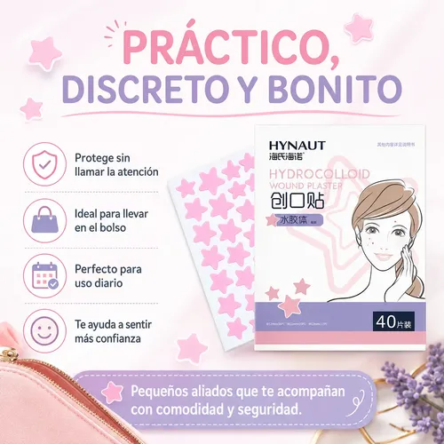 Parches Hidrocoloides Estrella Acne 5 Cajas 200 Pzs