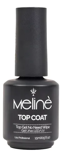 Meline Esmalte Top Coat Semipermanente Gel Led/uv 15ml
