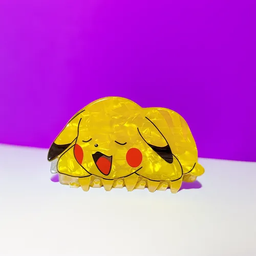 Broche Hebilla De Pelo Nacar Pika Durmiendo