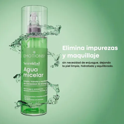 *emotions Labs Agua Micelar Desmaquillante 200ml.