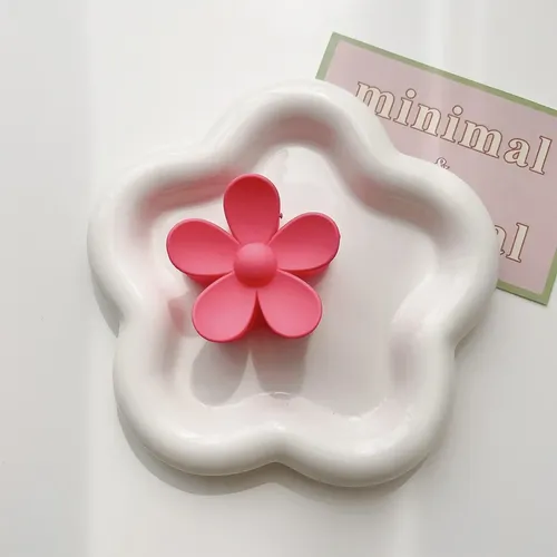 Pinzas De Pelo Con Forma De Flor De Margarita Mate, 6 Unidad