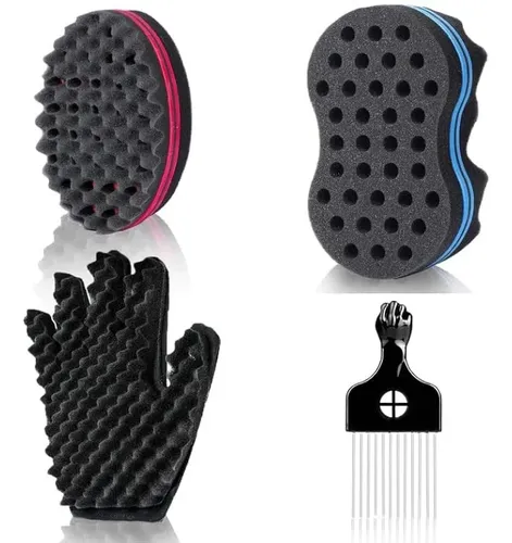 Juego De Esponjas For El Cabello Magic Twist, Cepillo De