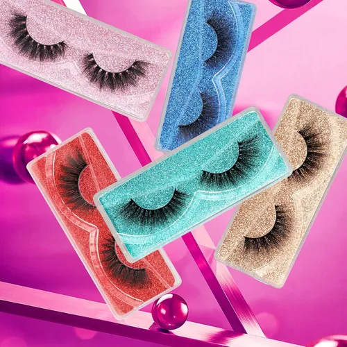Pestañas Postizas Pawotence 18mm 3d Faux Mink 10 Pares