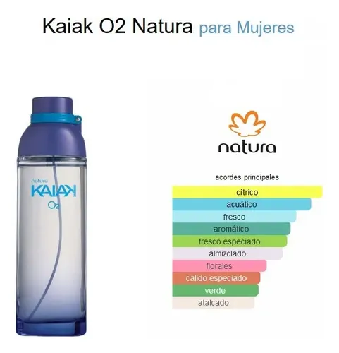 Perfume Natura Kaiak O2 para mujer flora citrico 100 ml