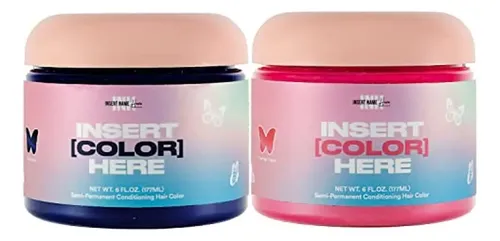 Tinte De Cabello Semipermanente Inh, Azul, Negro, Lava Y Fla