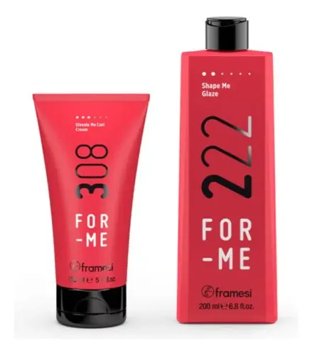 Crema De Peinar Rulos For Me 308  Shape 222 Framesi  Kit X2