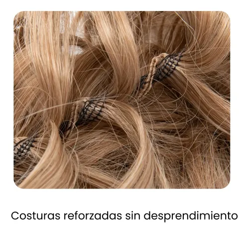 Rodete Recojido Postizo Similar Natural Pelo Sintético Opaco