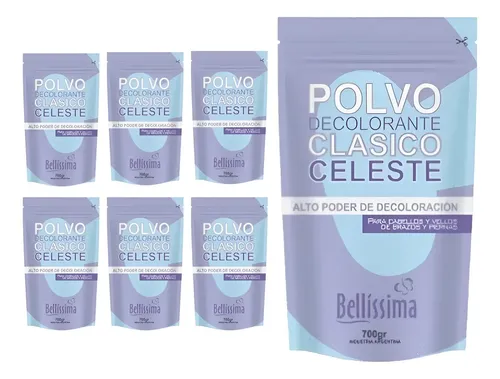 Polvo Decolorante Profesional Bellissima Celeste 700 Gr X 6