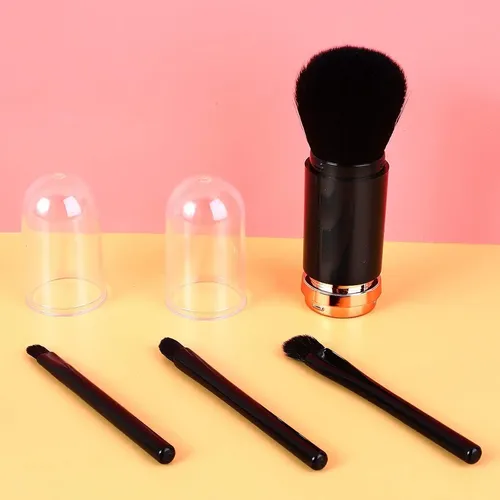 Set De Brochas De Maquillaje Retráctiles 4 En 1, Portátil, M