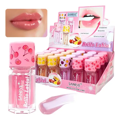 Brillo Labial Hidratante Lip Gloss Frutal Saniye Maquillaje