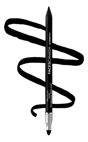 Lápiz Gel Negro Facescanada Ultime Pro Con Difuminar Y