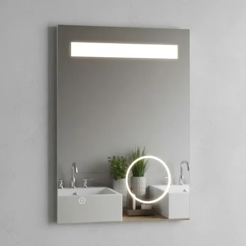 Espejo Rectangular Led 60×80 Desempañador Zoom