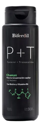 Shampoo Biferdil P + T Recuperacion Capilar Y Caida Cabello