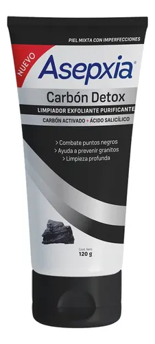 Asepxia Carbon Detox Gel Exfoliante 120g