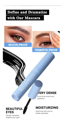 Máscara De Pestañas Maycheer Volumen Rizo Impermeable