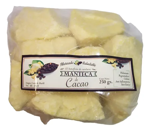 Manteca De Cacao Pura Hidratante Antiage X 250 Grs Cosmética