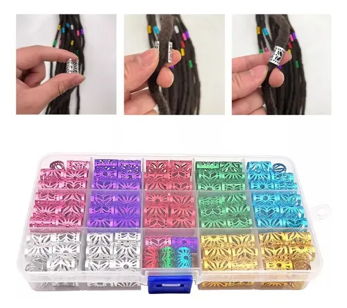 Jj Accesorio For El Cabello Con Trenzas Africanas Y Cuentas