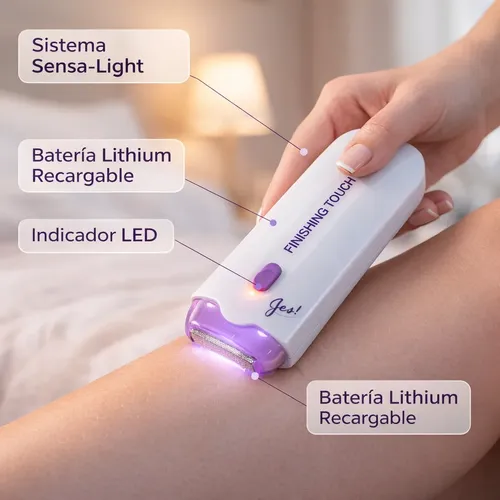 Depiladora Electrica Facial 2 Cabezales Usb Recargable Hx101
