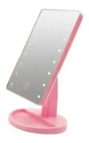 Espejo Para Maquillaje Luces Led Touch Screen Giratorio