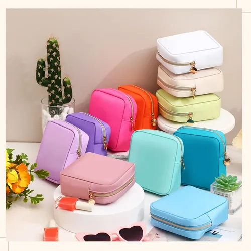 Bolsa De Maquillaje Kacctyen, Minibolsa De Nailon Para Moned