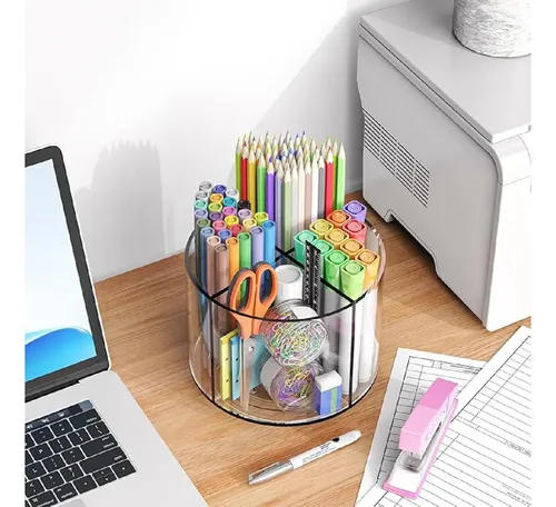 Organizador Multiuso Acrílico Giratorio Porta Cosméticos