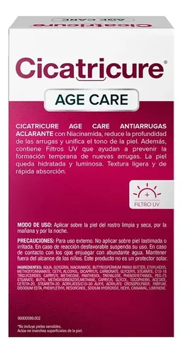Cicatricure Crema Facial Age Care Antiarruga Aclarante 50gr