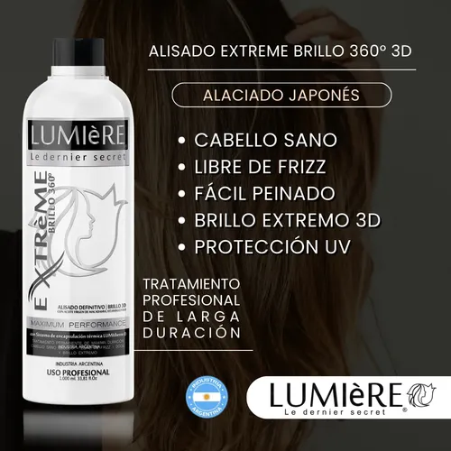 Alisado Brillo 3d + Shock Keratina 2 Lt + Anti Frizz