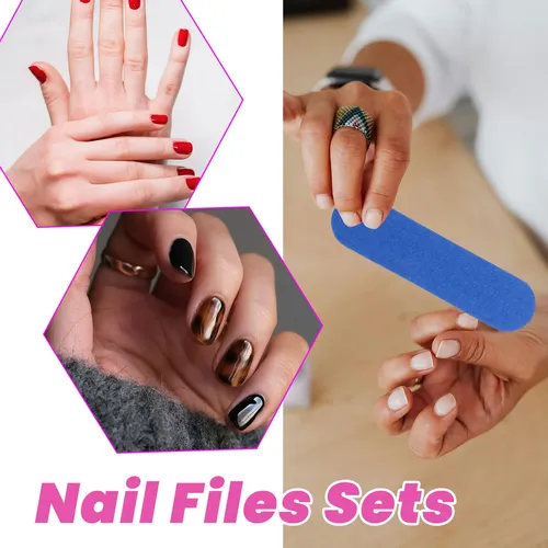 100 Limas De Uñas De Doble Color Para Madera, Lijado 180/24