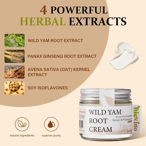 Crema De Yam Silvestre Para Mujeres 1.7 Oz