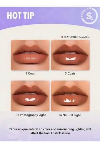 Sheglam Rellenador De Labios Brillante Diferentes Tonos Color Mahogany Magic