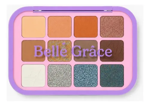 Paleta Tono 04 Sombras De Ojos 12 Colores Mate Brillante Maquillaje Rostro Veoquiero