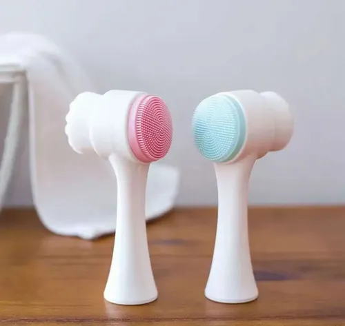 Cepillo Masajeador Exfoliante Limpieza Facial Manual 2 En 1