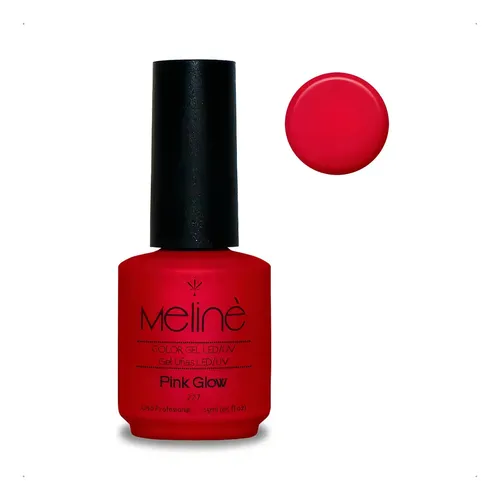 Esmalte Meline Nuevos Colores Gel Uv/led Semip. X 15 Ml Color 227 Pink Glow