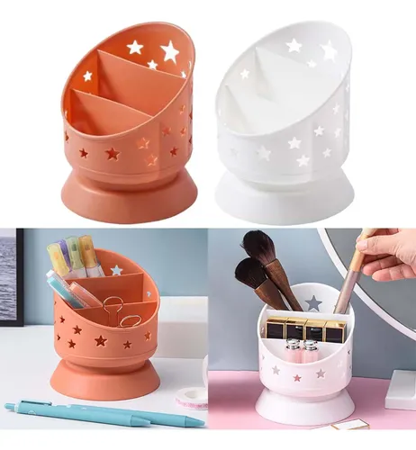 Porta Brochas Cubo Naranja Y Blanco Sitio Web