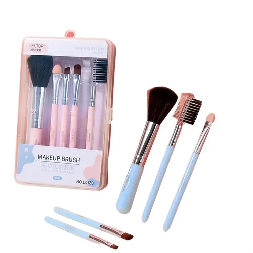 Set 6 Brochas De Maquillaje Portátiles Con Caja