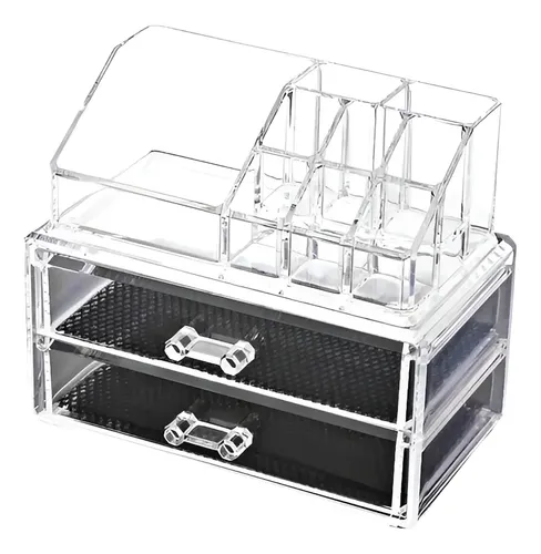 Organizador Cajon Maquillaje Oficina Acrílico Transparente C