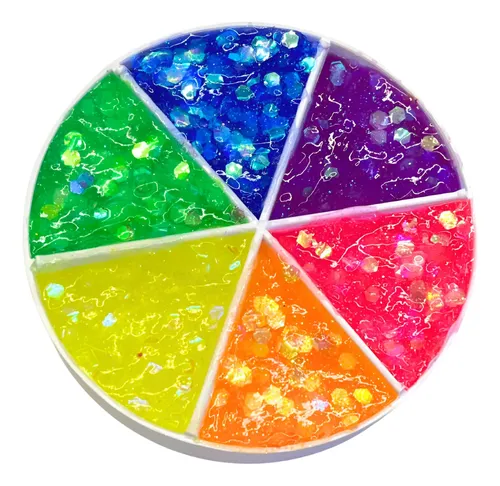 Party Box Bar Kit Glitter Gel X6 Disco Fluo Neon Fiesta Fx
