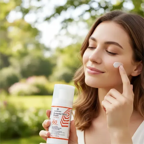 Protector Solar Facial Fluido Fps60 Natural Tono Medio